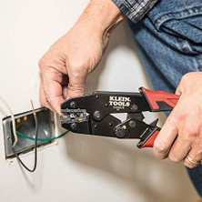 Enyaza Home Alet Cırcırlı Yalıtımlı Terminal Sıkma Aleti 10 Ila 22 Awg Tel Için 3005CR