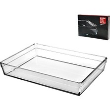 Enyaza Home ミヤザキ食器 Paşabahçe 59324 Byguzzini Tava Cam, Dikdörtgen, 28.7 cm