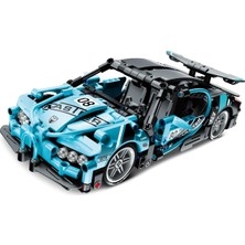 Enyaza Home Stem Süper Araba Yapım Seti, Çek-Bırak Özellikli, 422 Parça Eğitici Bloklar, Mavi