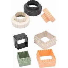 Enyaza Home Eynel 7 Parça Tırtıklı Kare ve Yuvarlak Kurabiye Kalıbı Seti Şekilli Hamur Kesici (1)