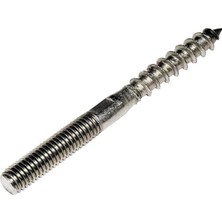 Enyaza Home Saplama Ahşap Ağaç Vidası Ahşap Vida Montaj Vidası Trifon Vida Metrik 10 Çap 10 mm 2 Adet