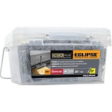 Enyaza Home Plus Gizli Güverte Bağlantı Elemanları, Güverte Vidaları, Ahşap Vidaları, Paslanmaz Çelik, Gri, 360'LI Paket