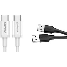 Enyaza Home Veri ve Şarj Kablosu Ikilisi: Type-C ve USB Kombo