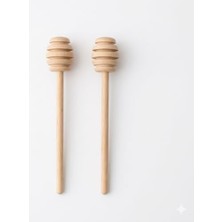 Enyaza Home Natural Ahşap Bal Kaşığı 14 cm - 2'li Set Şık Tasarım Bal Karıştırıcı Çubuk -%100 Doğal Gürgen Ağacı Bal Çubuğu - Kahvaltı Sunum Aksesuarı ve Hediyelik Bal Kaşığı