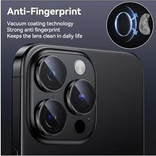 Enyaza Home 15 Pro Max Ile Uyumlu Kamera Lens Koruyucu, Siyah Titanyum