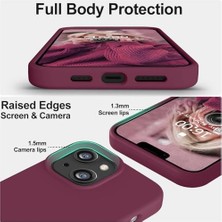 Enyaza Home 15 ile Uyumlu Içi Kadife Lansman Silikon Kılıf – Kamera Korumalı, Darbe Emici, Premium Yumuşak Kapak Bordo