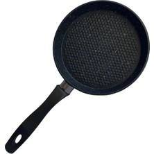 Enyaza Home 12 cm Granit Sos Tavası – Mini Tereyağı Tavası, Yapışmaz Küçük Tava, Yumurtalık, Sos ve Tereyağı Eritme Için Tek Kişilik Mutfak Tavası (Yuvarlak)