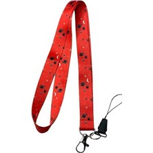 Enyaza Home Kırmızı Galaksi Takım Yıldızı Boyun Ipi ve Telefon Askısı Lanyard
