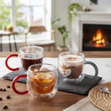 Enyaza Home Deconox Çift Cidarlı Hayvan Figürlü Cam Kupa - 280 ml - Karışık Renklerde Sürpriz Gönderim (Asorti) - Isıya Dayanıklı Borosilikat Tasarım Bardak (1 Adet)