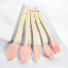 Enyaza Home Ckm Silikon 5’li Silikon Orta Boy Kaşık Seti Su Yeşili