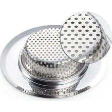 Enyaza Home Kaliteli Lavabo Süzgeci, Paslanmaz Çelik, Beyaz, 2 Adet, Standart 7 cm