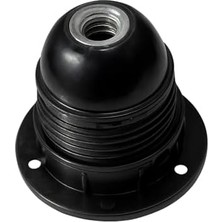 Enyaza Home 3 Adet E27 Siyah Italyan Avize Duyu | Vidalı Bakalit Ampul Duyu | Standart E27 Duy | Avize, Armatür, Sarkıt ve Halat Aydınlatma Uyumlu Örgün