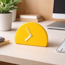 Basart Modern Minimalist Yarım Daire Masa Saati - 5 Renk Seçeneği