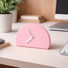 Basart Modern Minimalist Yarım Daire Masa Saati - 5 Renk Seçeneği