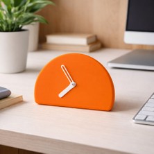Basart Modern Minimalist Yarım Daire Masa Saati - 5 Renk Seçeneği