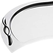 Enyaza Home Nehir Gizem Sade Çelik Çay Tepsi