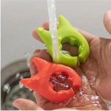 Enyaza Home 2 Adet Tencere Tava Ara Aparat Çok Fonksiyonlu Spatula Silikon Anti Kaşık Tutucu Alet