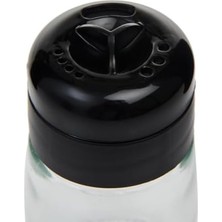 Enyaza Home Yıldız Baharatlık Cam Tuzluk Biberlik 1 Adet Cam Baharatlık Siyah