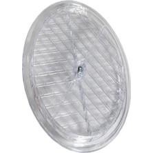 Enyaza Home Şeffaf Doğalgaz Havalandırma Cam Menfez Kapağı Çap 18 cm