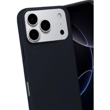 Enyaza Home Ggm Giyim & Aksesuar 17 Pro Max ile Uyumlu Içi Kadife Dışı Mat Yapıya Sahip Koruma Sağlayan Lansman Silikon Kılıf (Siyah)