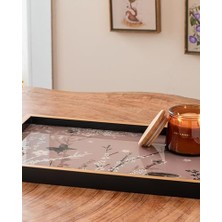 Enyaza Home Spring Dekoratif Tepsi 31X46 cm Beyaz