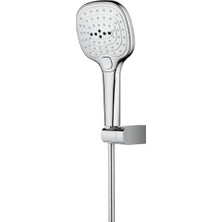 Enyaza Home Thea Paslanmaz Çelik Örgülü Duş Spiralli Askılı Duş Seti