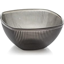 Enyaza Home Barok Kare Salata Kasesi Büyük Füme