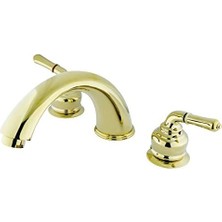 Enyaza Home KB362 Magellan Roman 12-Inç Projection Spout Tub Dolgu, Parlatılmış Pirinç By