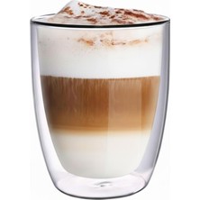 Enyaza Home Leggno Vetro Borosilikat Çift Camlı Latte Bardağı 300ML (2AD)