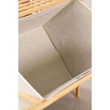 Enyaza Home Digithome Bambu Xl Kirli Sepetli 3 Raflı Çok Amaçlı Banyo Düzenleyici Çamaşır Sepeti Organizer DB-0011