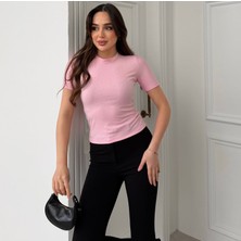 Noa Noa Kısa Kollu Taşlı Crop Bluz