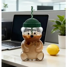 Enyaza Home Bearista Pipetli Bardak/tumbler (Cam)