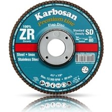 Enyaza Home 115 mm Premium Zr Sd Flap Disk - 80 Kum