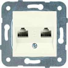 Enyaza Home Viko Karre-Meridian Krem 2li Nümeris Cat3 Mekanizma