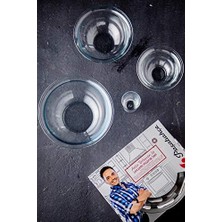 Enyaza Home Paşabahçe Arda Türkmen Cam Hazırlık Seti, 3 Borcam ve 1 Bardak, 4 Parça, Şeffaf, 3 Litre