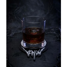 Goka 3D Craft Venom & Marvel Temalı Bardak Altlığı - Gamer Oda Aksesuarı - 9 x 12 cm