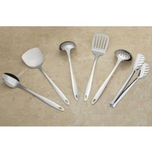 Enyaza Home 6 Parça Servis Takımı- 6lı Servis Takımı Kepçe Kevgir Kasik Kürek Delikli Kürek Makarna Kaşı?i