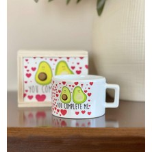 Enyaza Home Giftmoda Avokado You Complete Me Tasarımlı Kutulu Kupa