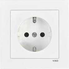 Enyaza Home 55 Beyaz Topraklı Priz C1 Mekanizma