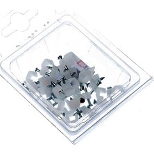 Enyaza Home Tek-Iş Çivili Kablo Tutucu, Kroşe No 0 25 Adet