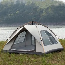 Özbience 3 Kişilik Çift Katmanlı Otomatik Kamp Çadırı 220X200X145 cm