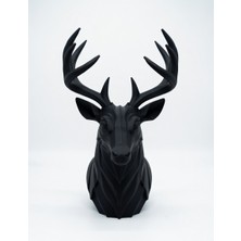 My Craft 3D MYCRAFT3D Geometrik Geyik Büst Heykel 3D Baskı Pla Modern Dekoratif Obje 25X15 cm Masaüstü Ev Ofis Dekoru