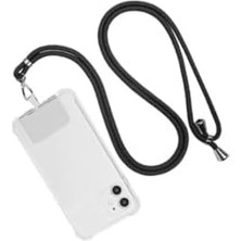 Enyaza Home Tüm Telefon Modelleri ile Uyumlu Boyun Askısı – Ayarlanabilir, Silikon Askı Aparatı - Siyah