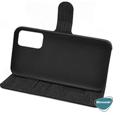 Enyaza Home Mi 10 Lite Için Kılıf Fabric Book Wallet Siyah [mi 10 Lite ile Uyumlu Kılıf - Siyah]