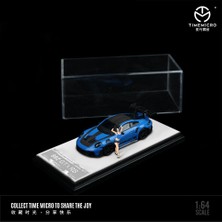 Time Micro Timemicro Porsche 911 Gt3 Rs 992 Mavi 1/64 Diecast Model Araba + Figur