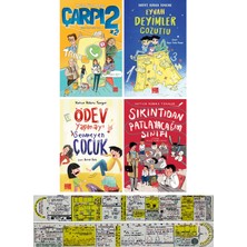 Aile Yayınları Çarpı 2+Eyvah Deyimler+Ödev Yapmayı Sevmeyen+Sıkıntıdan Patlayacağım 4 Kitap Set Hatice Kübra Tongar