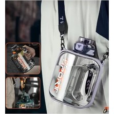 Enyaza Home Tkk 1600ML Pipetli/pipetsiz Kullanıma Uygun Taşıma Askılı Sızdırmaz Tritan Sport Matara (Mor)