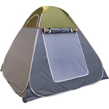 Özbience 4 Kişilik Su Geçirmez Kamp Çadırı, Otomatik Kurulumu, 220X210X210 cm