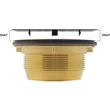 Enyaza Home Westbrass 5 cm Pirinç Duş Tahliyesi, 4-1/4 Inç Kare Kapak, Cilalı Krom, D206BS-26