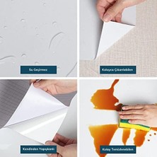 Enyaza Home Mermer Desenli Masa Tezgah Mutfak Su Geçirmez Yapışkanlı Folyo Siyah 5x0,6m